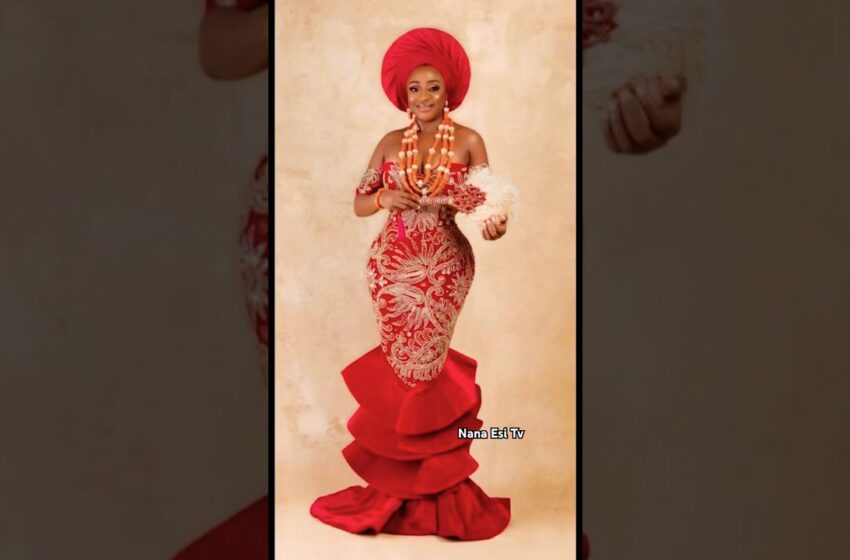  Beautiful Queen Ini Edo 🇳🇬African attire #africa #fashion #nigerianactress