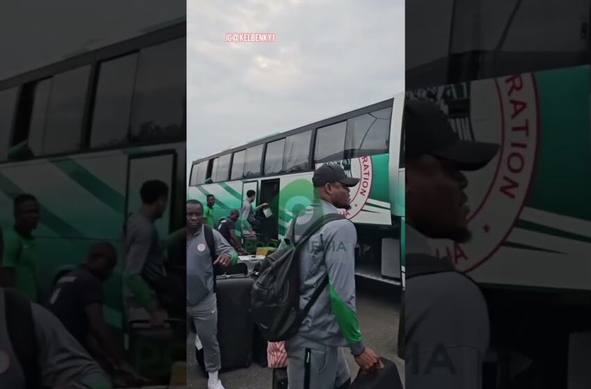  Super eagles players arrive Uyi ahead of their next match against Rwanda