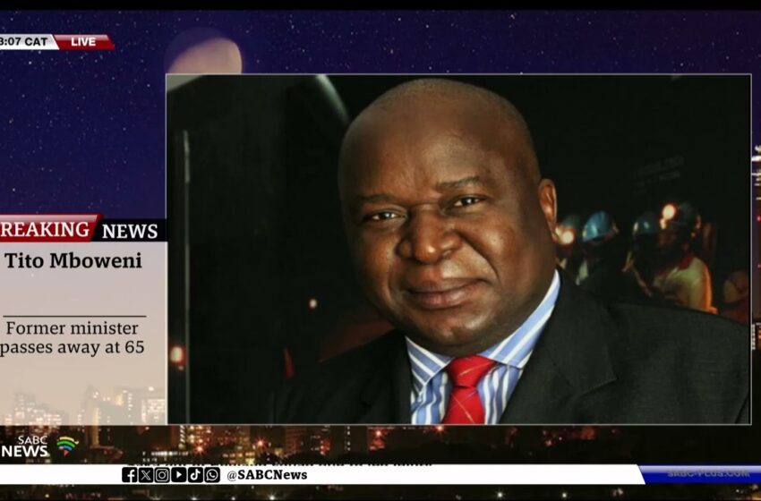  BREAKING NEWS: Tito Mboweni dies at 65