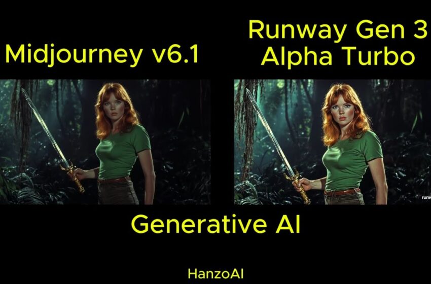  Midjourney v6.1 → Runway Gen 3 Alpha Turbo (image-to-video)