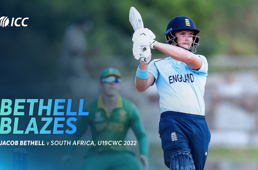  Jacob Bethell's quick-fire 88 v South Africa | U19WC 2022